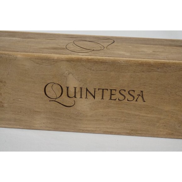 Quintessa Winery Logo Wine Bottle Wood Case Box Storage Crate RARE 2019 "bird" - Picture 12 of 13